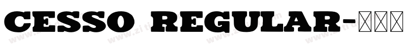 Cesso Regular字体转换